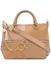 See By Chloé Double-zip Shoulder Bag In Neutrals