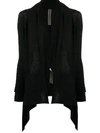 RICK OWENS OPEN FRONT LIGHTWEIGHT CARDI-COAT