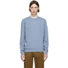 Sunspel Crew-neck Cotton-jersey Sweatshirt In Blue Sky