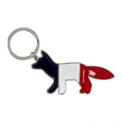 Maison Kitsuné Fox Logo Keyring In Multicolor