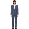 HUGO BOSS BOSS BLUE CHECK STRETCH TAILORING SUIT