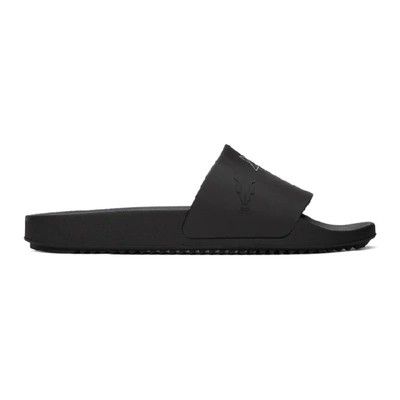 Rick Owens Drkshdw Pentagram-print Rubber Slides In Black