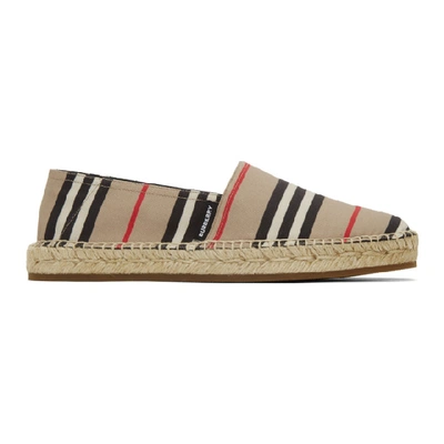 Burberry Beige Icon Stripe Alport Espadrilles