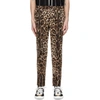 Dolce & Gabbana Dolce And Gabbana Brown Leopard Print Trousers In Hk13m