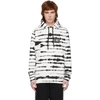 BURBERRY BURBERRY WHITE AND BLACK WATERCOLOR HOODIE