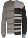 NULABEL REFLECTOR CONTRAST STRIPED SWEATER