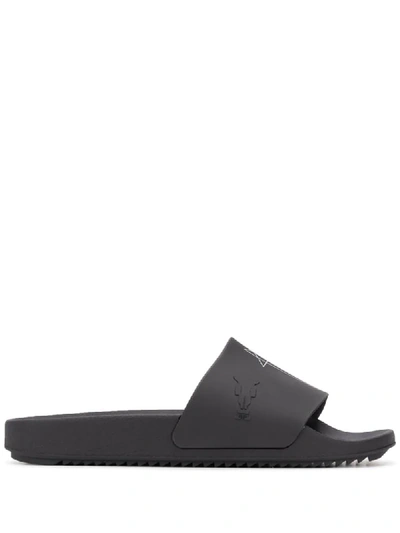 Rick Owens Drkshdw Star-print Flat Slides In Black