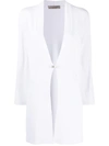 D-exterior Panelled Loose-fit Cardi-coat In White