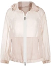 MONCLER TRANSPARENT HOODED JACKET