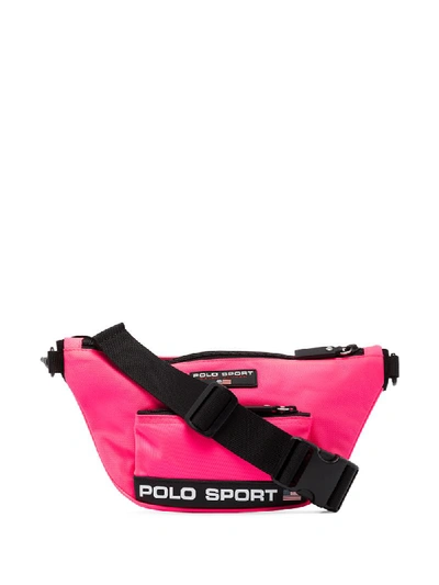 Polo Ralph Lauren Logo Messenger Bag In Pink