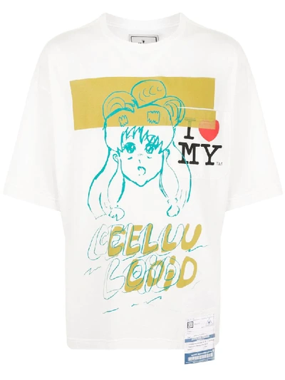 Miharayasuhiro Cellu Coid T-shirt In White