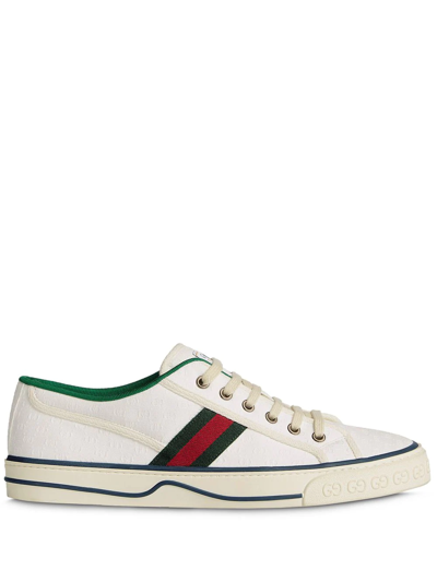 Gucci 【12.10 前2h限时特价】【欧洲直购】/古驰 20早秋新款男士白色 Tennis 1977休闲运动鞋 60611199w909085 In White