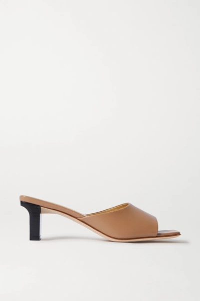 Aeyde Aeydē Katti Mule Sandals In Marrone