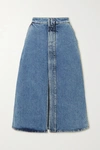 STELLA MCCARTNEY + NET SUSTAIN DENIM MIDI SKIRT