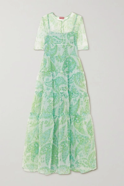 staud green and white dress Staud Romy Dress White main image 0