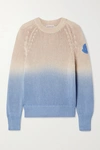 MONCLER Ombré open-knit cotton sweater