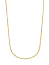 Saks Fifth Avenue 14k Yellow Gold Rope Chain Necklace/4mm