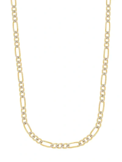 Saks Fifth Avenue 14k Yellow & White Gold Two-tone Figaro Link Chain/5.8mm