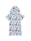 ANDY & EVAN BABY BOY'S STRETCH-COTTON HOODED ROMPER,0400012423167