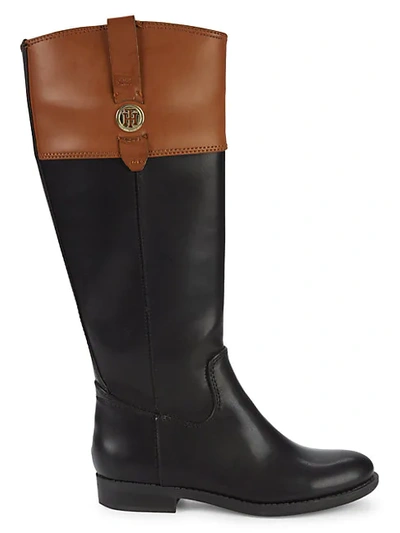 Tommy Hilfiger Olympic Stars Shano Tall Riding Boot In Black