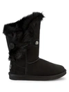 AUSTRALIA LUXE COLLECTIVE NORIC TUSCANY SHEARLING & SHEEPSKIN SUEDE SHORT BOOTS,0400011768165
