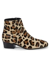 AQUATALIA FUOCO WEATHERPROOF LEOPARD CALF HAIR BOOTIES,0400012119977