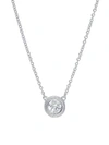 NEPHORA 14K WHITE GOLD & DIAMOND BY THE YARD MILGRAIN NECKLACE,0400099468462