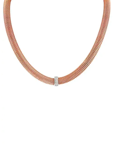 Alor Kai 18k White Gold, Rose-tone Stainless Steel & Diamond Necklace