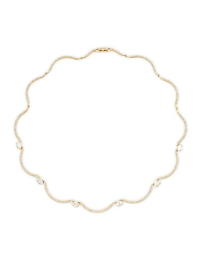 Adriana Orsini Adella Goldtone Crystal Collar Necklace