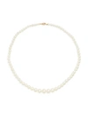 BELPEARL 14K YELLOW GOLD & 9-4MM WHITE OFF-ROUND PEARL NECKLACE,0400010694389