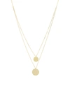 SAKS FIFTH AVENUE DISQ COLLECTION 14K YELLOW GOLD BIB NECKLACE,0400010876819