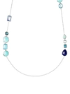 IPPOLITA ROCK CANDY GELATO HERO 18K WHITE GOLD & MULTI-STONE NECKLACE,0400011473952