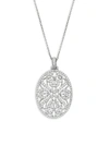 NEPHORA 14K WHITE GOLD & WHITE DIAMOND PENDANT NECKLACE,0400099995787