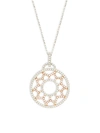 NEPHORA 14K WHITE & ROSE GOLD & DIAMOND PENDANT NECKLACE,0400099996672