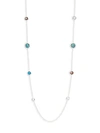 IPPOLITA ROCK CANDY STERLING SILVER & MULTI-STONE GRADUATED LOLLIPOP STATION NECKLACE,0400011808064