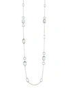 JUDITH RIPKA STERLING SILVER, MOTHER-OF-PEARL & DIAMOND LONG NECKLACE,0400093737198