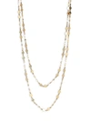 LANA JEWELRY 14K YELLOW GOLD MINI KITE DOUBLE STRAND NECKLACE,0400012041464