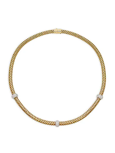 Roberto Coin 18k Two-tone Gold, Diamond & Ruby Bracelet