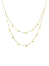SAKS FIFTH AVENUE 14K YELLOW GOLD DOUBLE-STRAND STAR STATION NECKLACE,0400012341791