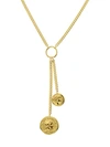 SAKS FIFTH AVENUE 14K YELLOW GOLD CAESAR COIN LARIAT NECKLACE,0400012341951