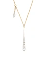 ADRIANA ORSINI GOLDPLATED, RHODIUM-PLATED STERLING SILVER & CRYSTAL PENDANT NECKLACE,0400012226518