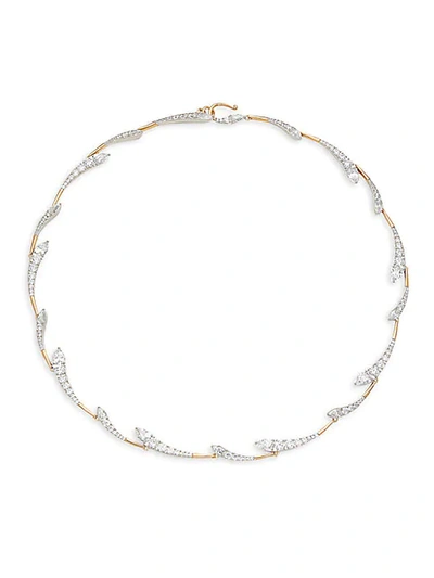 Adriana Orsini Goldplated & Rhodium-plated Sterling Silver & Crystal Necklace