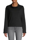 X BY GOTTEX COWLNECK BELL-SLEEVE TOP,0400011497768