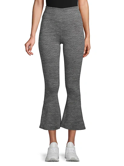 Free People Movement Off-the-grid Flare Cropped Leggings In Charcoal