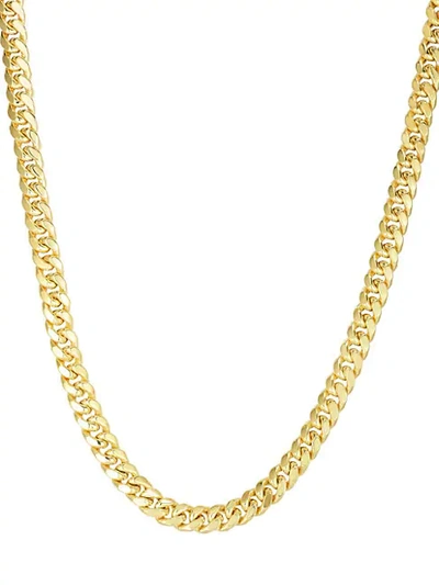 Saks Fifth Avenue Miami Cuban 14k Yellow Gold Chain Necklace