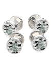 SAKS FIFTH AVENUE COLLECTION CAMOUFLAGE STUD SET,0400010710996