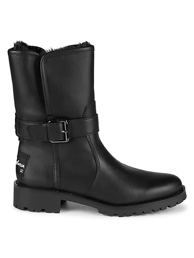 Sam Edelman Jeanie Faux Fur-lined Winter Boots In Black