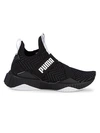 PUMA DEFY MID CORE PERFORATED-KNIT TRAINERS,0400012114121