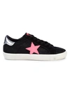 VINTAGE HAVANA LAUREEN STAR CALF HAIR & SUEDE SNEAKERS,0400012236156