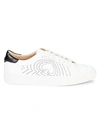 KATE SPADE AARON LACE-UP LEATHER SNEAKERS,0400011363558